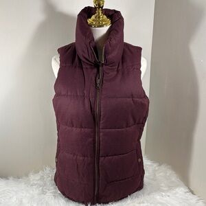 Old Navy Maroon Puffer Vest